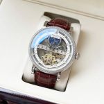 Rolex Geneve Cellini Japan Movement 316L Steel Skeleton 42mm Men Watch